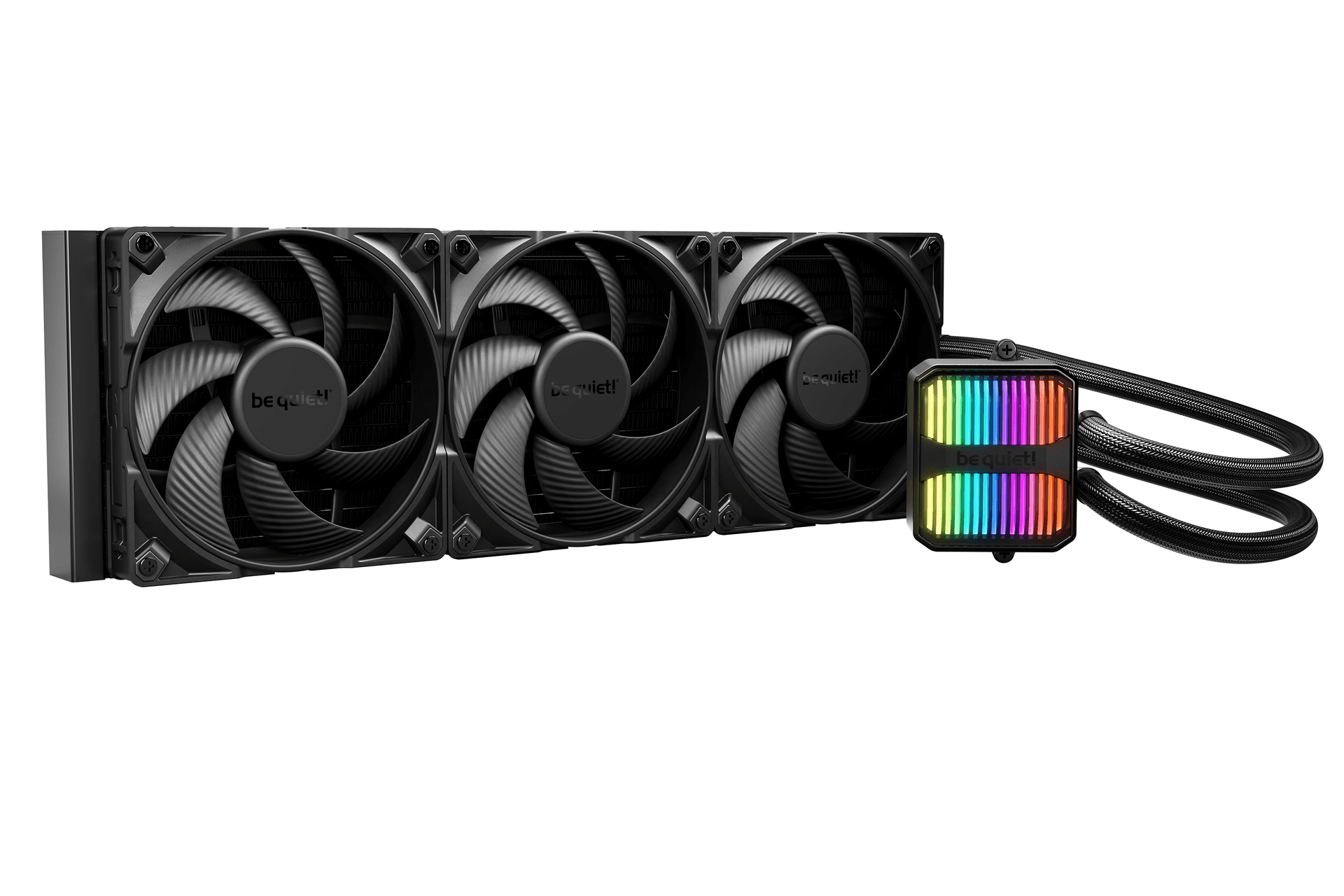 Be quiet! be quiet! Silent Loop 3 420mm All-in-One Liquid CPU Cooler, 3x Silent Wings 4 140mm PWM Fans & 3-Chamber Pump, Black | BW026 - product view 2 of 5