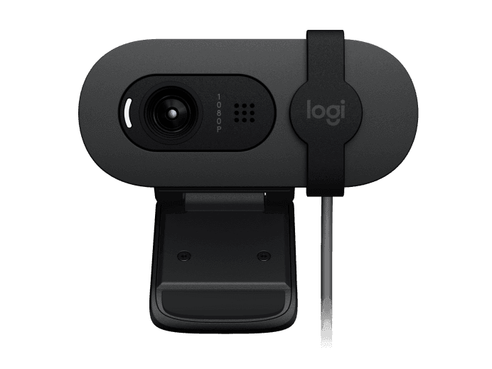 Logitech Brio 105 Full HD Business Webcam,1080p, Auto Light Balance, & Integrated Privacy Shutter, Graphite | 960-001592 – Buy Online