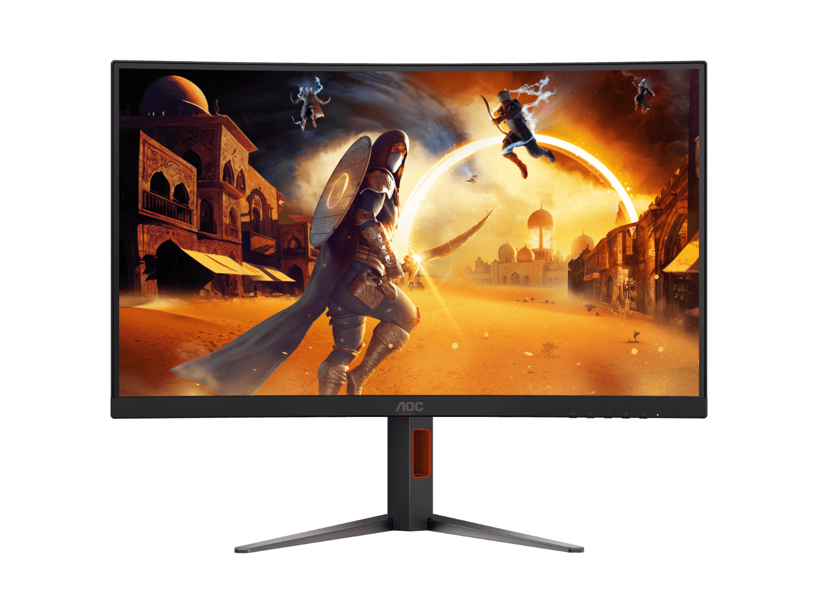 AOC AOC C27G4Z 27-inch 280Hz  Curved Gaming Monitor, 1920 X 1080 (FHD) Fast VA, 0.3ms, Adaptive Sync, 3-sided frameless, HDMI 2.0, DP 1.4 | C27G4Z/89 - product view 1 of 9
