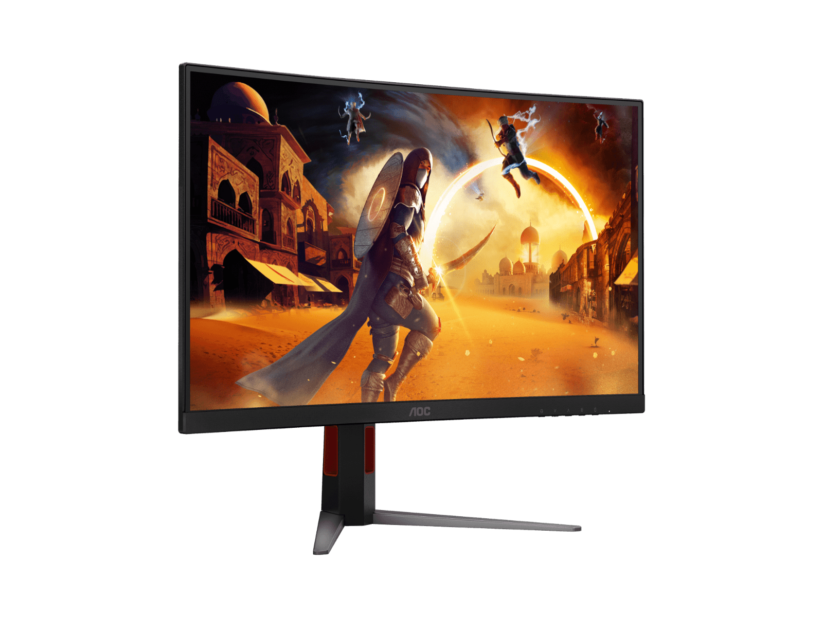 AOC AOC C27G4Z 27-inch 280Hz  Curved Gaming Monitor, 1920 X 1080 (FHD) Fast VA, 0.3ms, Adaptive Sync, 3-sided frameless, HDMI 2.0, DP 1.4 | C27G4Z/89 - product view 2 of 9