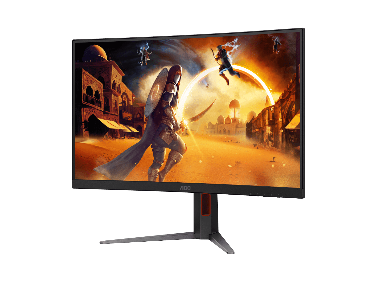 AOC AOC C27G4Z 27-inch 280Hz  Curved Gaming Monitor, 1920 X 1080 (FHD) Fast VA, 0.3ms, Adaptive Sync, 3-sided frameless, HDMI 2.0, DP 1.4 | C27G4Z/89 - product view 3 of 9