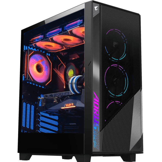 Gigabyte Gigabyte Powered Gaming PC, Core i9-14900KF, 14th Gen, NVIDIA RTX 4090 Gaming OC 24GB, 48GB (2x24GB) 7200MHz RAM, 1TB NVMe Gen4 , 360mm AIO Cooler, 1300W - product view 1 of 1