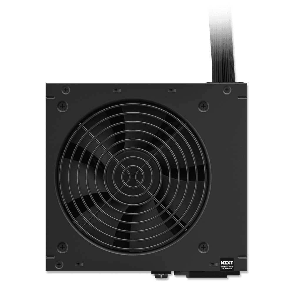 NZXT NZXT C750 Bronze 750W Bronze Non-Modular ATX Power Supply (PSU), Durable & Sleek, FDB (Fluid Dynamic Bearing), 80 Plus Bronze, Nylon-sleeved PSU Cables, Black | PA-7B2BB-UK - product view 3 of 4