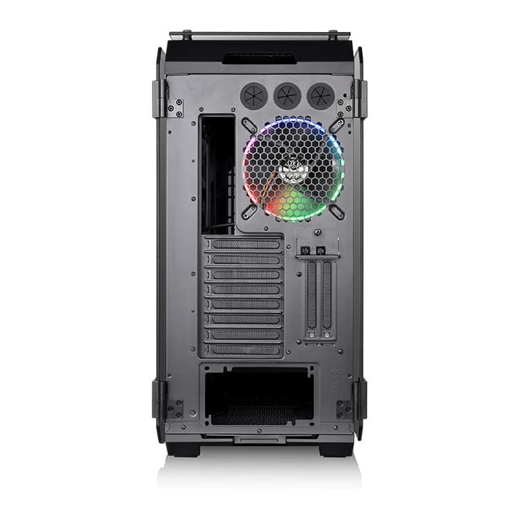 Thermaltake Thermaltake View 71 Tempered Glass RGB Edition E-ATX Case, 5mm Tempered Glass x 4 (Left & Right & Front & Top), 4x Pre Installed Fans, USB 3.0 x 2, USB 2.0 x 2, HD Audio x 1, 8+2 Expansion Slots, USB 3.0 x 2, USB 2.0 x 2, HD Audio x 1 | CA-117-00F1WN-00 - product view 3 of 5