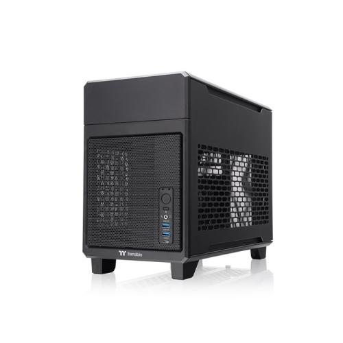 Thermaltake TR100 Mini Tower Chassis (Mini ITX Case), Supports Mini ITX Motherboard, 280mm AIO Cooler, SFX PSU, USB 3.2 (Gen 2) Type-C, HD Audio, Black | CA-11A-00S1NN-00 – Buy Online