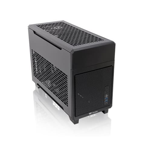 Thermaltake Thermaltake TR100 Mini Tower Chassis (Mini ITX Case), Supports Mini ITX Motherboard, 280mm AIO Cooler, SFX PSU, USB 3.2 (Gen 2) Type-C, HD Audio, Black | CA-11A-00S1NN-00 - product view 2 of 5