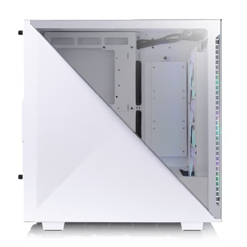 Thermaltake Thermaltake Divider 300 TG ARGB Mid Tower Chassis, Tempered Glass x 2, Front 120 x 120 x 25 mm ARGB fan, Rear 120 x 120 x 25 mm Turbo fan, 7x Expansion Slots, White | CA-1S2-00M6WN-01 - product view 2 of 6