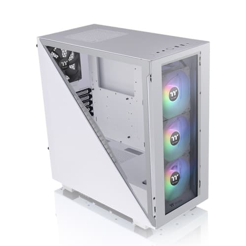 Thermaltake Thermaltake Divider 300 TG ARGB Mid Tower Chassis, Tempered Glass x 2, Front 120 x 120 x 25 mm ARGB fan, Rear 120 x 120 x 25 mm Turbo fan, 7x Expansion Slots, White | CA-1S2-00M6WN-01 - product view 1 of 6