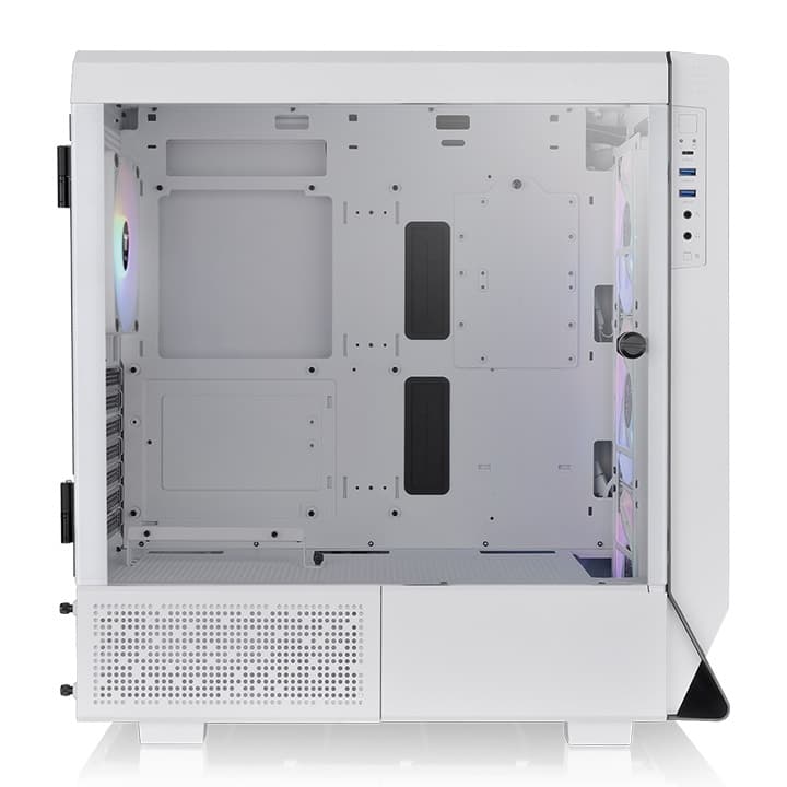 Thermaltake Thermaltake Ceres 500 TG ARGB Snow Mid Tower Gaming Case, 3mm Tempered Glass x 1, USB 3.2 (Gen 2) Type-C x 1, USB 3.0 x 2, HD Audio x 1, Snow White | CA-1X5-00M6WN-00 - product view 2 of 6