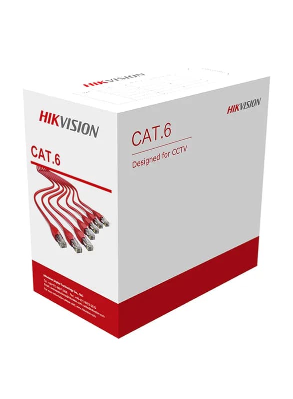 HIKVISION Hikvision DS-1LN6UU-CCA 305 m CAT6 UTP Network Cable (CCA,0.565 mm), Not full copper only 22%. - product view 2 of 3