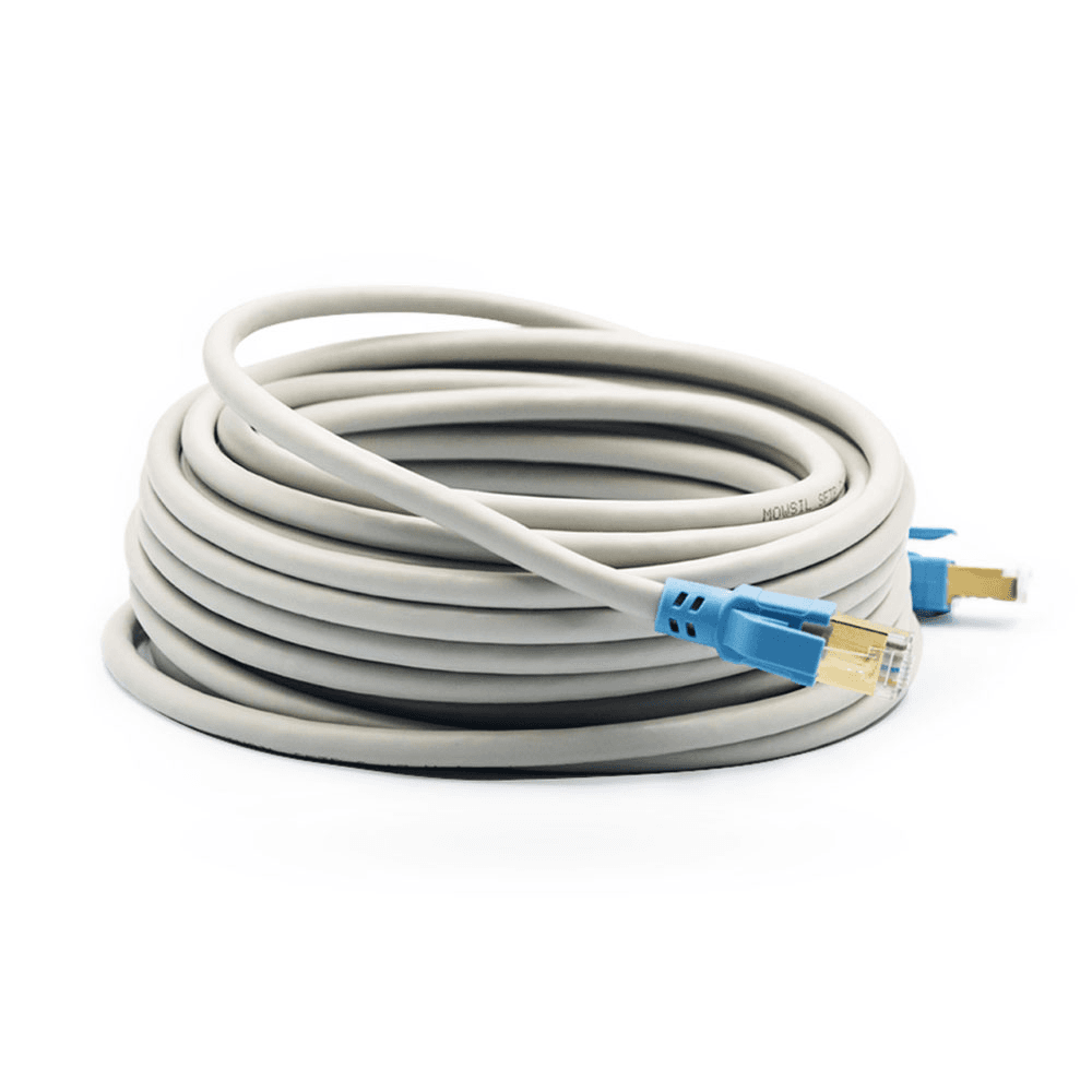 Mowsil Cat7 SFTP Cable 1Mtr, PVC with 1U gold plated, Braided OD : 6 mm | MOFT01