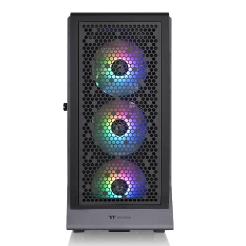 Thermaltake Thermaltake Ceres 500 TG ARGB Mid Tower ATX Case, 4x Pre-installed CT140 ARGB Fans, up to a 420mm Radiator, Mobo Upto (E-ATX), Black | CA-1X5-00M1WN-00 - product view 2 of 5