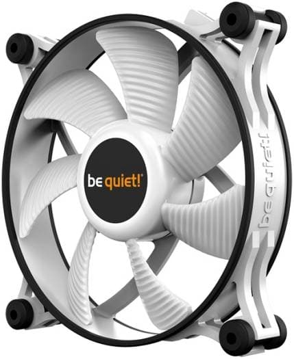 Be quiet! Be Quiet! Shadow Wings 2 120mm PWM Case Fan, 1100 RPM Fan Speed, 65 CFM Airflow, Airflow-Optimized Fan Blades, Rubberized Fan Frame, Rifle Bearing Technology, White | BL089 - product view 2 of 8