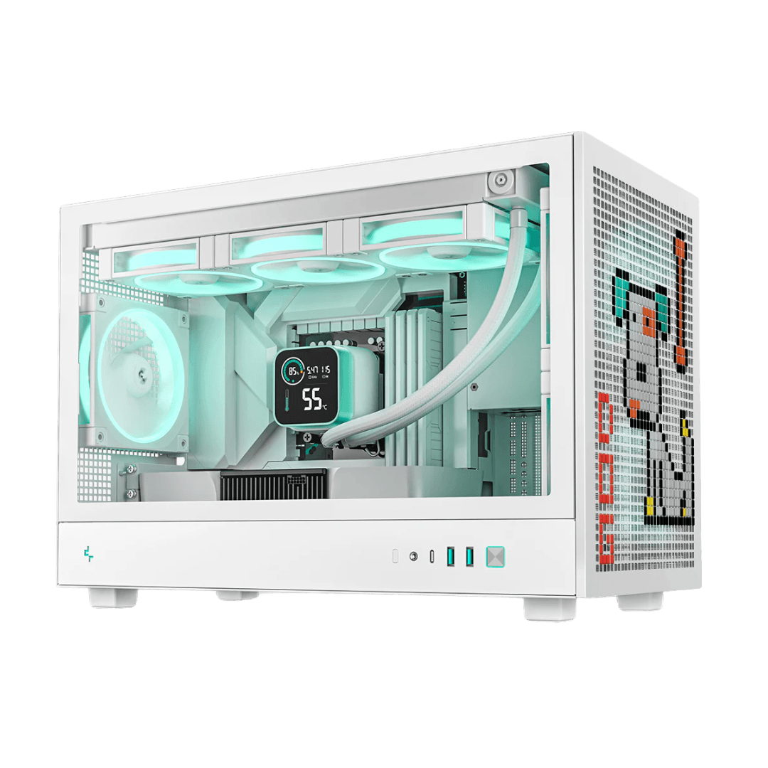 White Mini Gaming PC, Intel Core i7-12700F, RTX 5070 EAGLE OC ICE 12GB GDDR7, 32GB (2x16GB) DDR5 6400MHz, 990 PRO 1TB NVMe, AIO Liquid Cooler, 750W, WiFi – Buy Online