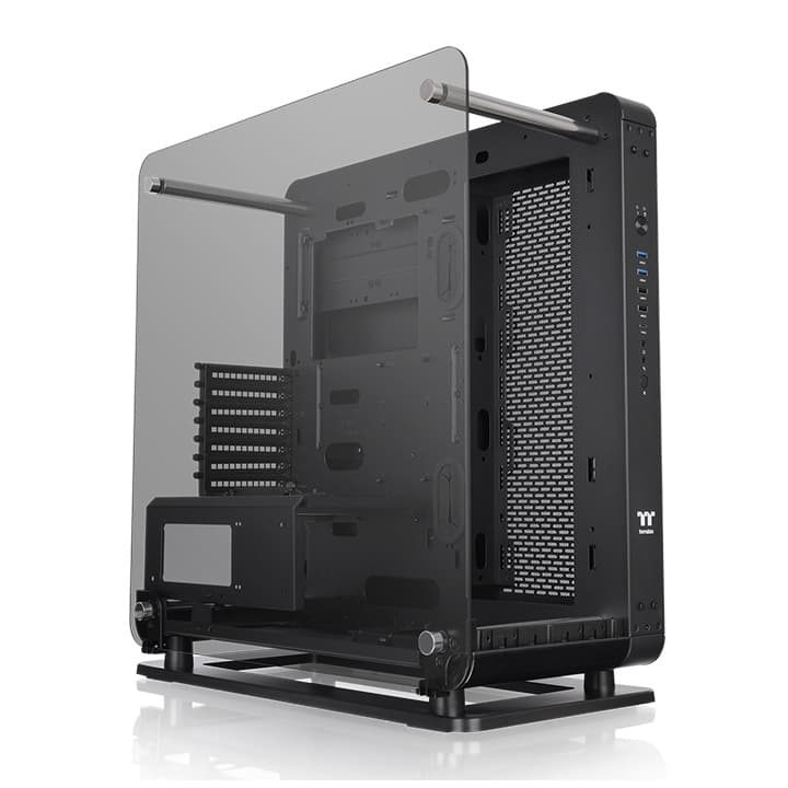 Thermaltake Core P6 Tempered Glass Mid Tower Chassis, Transformable CEB Mid Tower Case, 4mm Tempered Glass x 3, Up to ATX Motherboards, 7 Rotatable Expansion Slots, 8 x 2.5??? Drive Bays (4x3.5???), (H X W X D) 565 x 255 x 530mm | CA-1V2-00M1WN-00 - product view 3 of 6