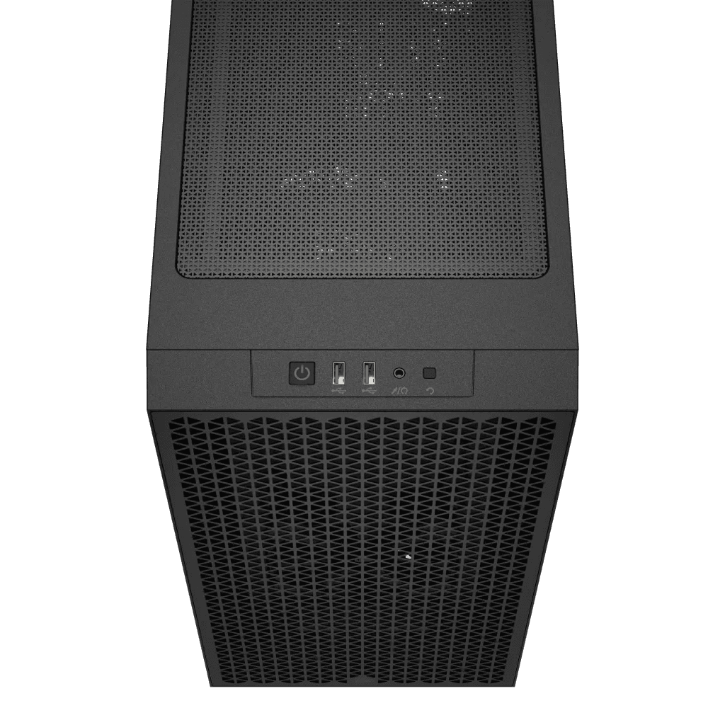 Corsair Corsair 3000D AIRFLOW Mid-Tower PC Case,  Tempered Glass, 2x Pre Fitted SP120 fans, 4x Drive Bays, 7x Expansion Slots, Airflow Optimized Front Panel, Black | CC-9011251-WW - product view 2 of 13