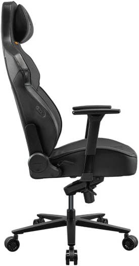 COUGAR NxSys Aero Gaming Chair with Integrated RGB Fan & Premium PVC Leather, Adjustable 3D Armrests, Elastomeric Mesh, Durable Steel Frame, 3" Wheels, 160kg Max Weight, Black 3MARP0RB.0001,4710483776472 - product view 1 of 8