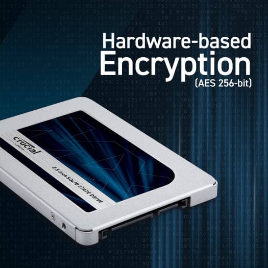 Crucial Crucial MX500 4TB 2.5" Internal SATA SSD, Up to 560 MB/s Sequential Read & Up to 510 MB/s Write Speed, Silicon Motion SM2258 Controller, Micron 3D TLC NAND Flash Technology | CT4000MX500SSD1 - product view 2 of 6