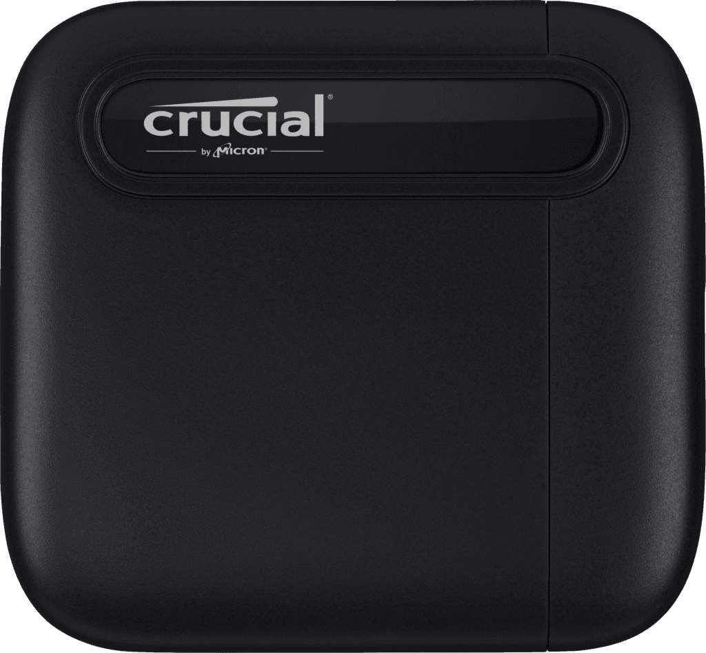 Crucial Crucial X6 4TB External Portable SSD, USB-C, 5.6x faster, PC, Mac, Sequential Read 800 MB/s,  PS4, Xbox One, Android devices, and more. | CT4000X6SSD9 - product view 2 of 4