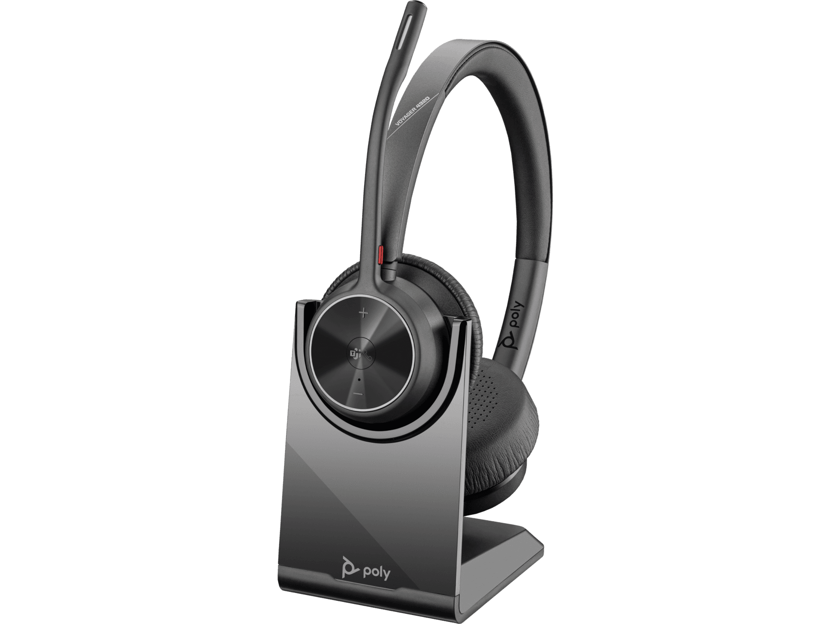 Poly Voyager 4320-M Microsoft Teams Certified Wireless Headset +BT700 dongle +Charging Stand, On-ear (stereo), USB Type-C | 77Z32AA – Buy Online