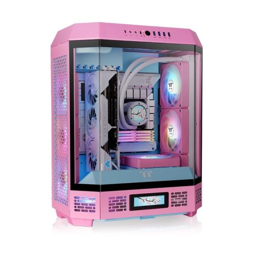 Thermaltake The Tower 600 Bubble Pink ATX Mid Tower Case, Supports Hidden-Connector Motherboard, 3x Tempered Glass, Supports 420mm AIO | CA-1Z1-00MAWN-00 – Buy Online