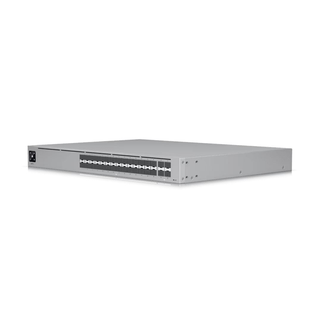 Unifi Hi-Capacity Aggregation USW-Pro-Aggregation 32-port, Layer 3 switch made for high-capacity 10G SFP+ and 25G SFP28 connections. – Buy Online