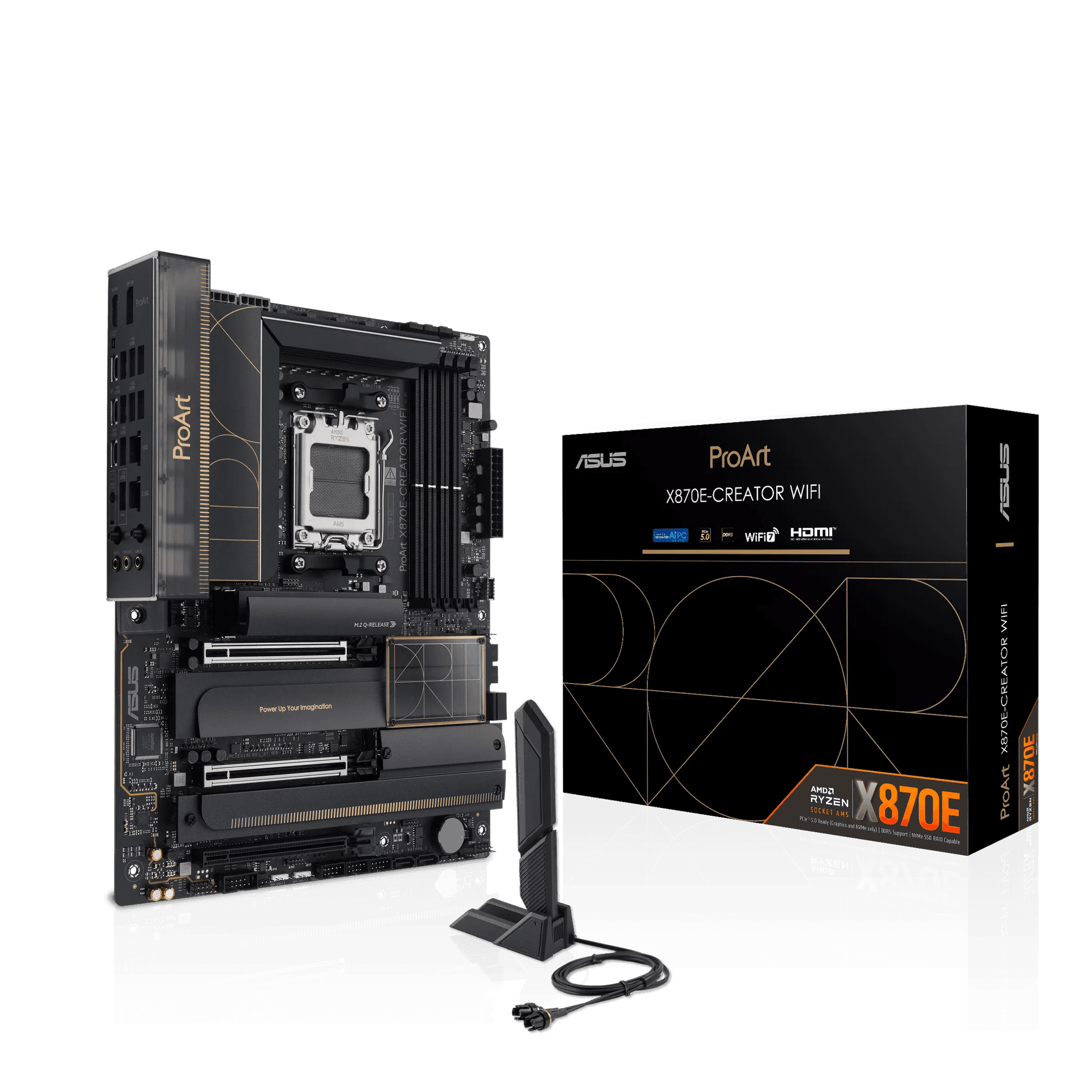 Nanotech ASUS ProArt X870E-Creator WiFi Motherboard & AMD Ryzen 9 9950X3D2 Processor Combo Deal, Ultimate AM5 Content Creation Workstation Bundle - product view 3 of 3