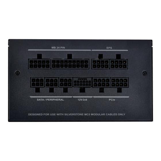 Silverstone SILVERSTONE DA750R BLACK 80PLUS GOLD 750W ATX 3.0,PCIE 5.0 FULLY MODULAR POWERSUPPLY  | SST-DA750R-GMA - product view 2 of 9
