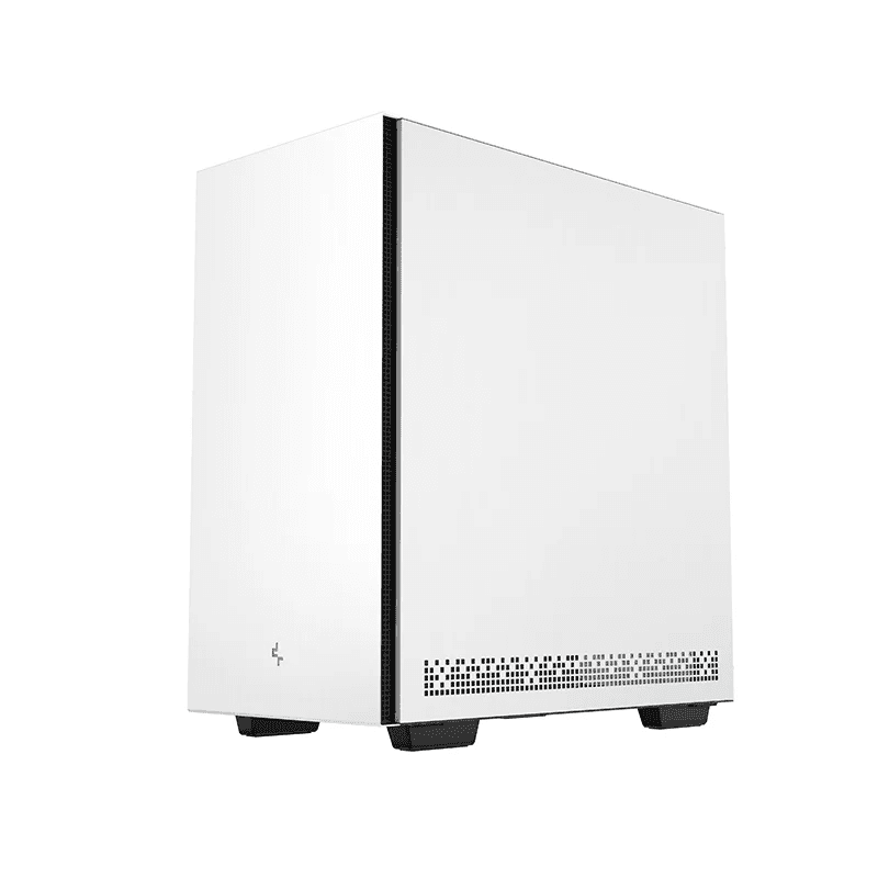 DEEPCOOL DeepCool CH510 WH Mid-tower ATX case, ABS+SPCC+Tempered Glass, 1x Pre-Installed Fans, 5x Drive Bays, 7x Expansion Slots, Motherboard Support Upto E-ATX, White | CH510-WHNNE1-G-1 - product view 3 of 6
