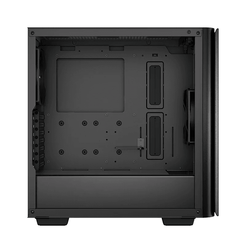 DEEPCOOL DeepCool CK500 Mid-Tower Case, 2x Pre Installed Fans, 4x Drive Bays, 7x Expansion Slots, ABS+SPCC+Tempered Glass, Balanced airflow and noise performance, Black | R-CK500-BKNNE2-G-1 - product view 2 of 6