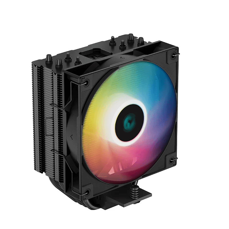 DEEPCOOL DeepCool AG400 BK ARGB Single Tower 120mm CPU Cooler, 2000 RPM Fan Speed, 75.89 CFM Airflow, ARGB LED, 3.36W Power, ???31.6 dB(A) Fan Noise, LGA1700/1200/AM5/AM4 Black |  R-AG400-BKANMC-G-2 - product view 3 of 7
