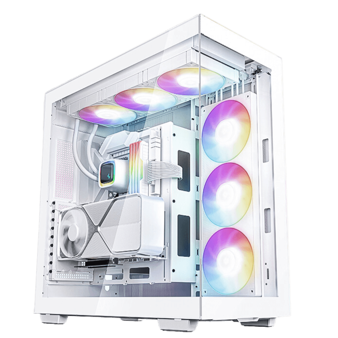 Elite Gaming PC - AMD Ryzen 7 9700X 8 Cores 16 Threads, NVIDIA RTX 4070 Ti SUPER 16GB White, 32GB DDR5 RAM 6000MHz, 1TB + 512 SSD Gen 4, 850W 80 PLUS Gold PSU, 360mm Liquid Cooler, Wi-Fi + BT