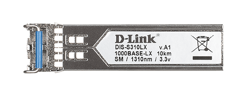 D-link D Link 1-port Mini-GBIC SFP to 1000BaseLX Single-Mode 10km Fibre Transceiver, up to 10 km | DIS-S310LX - product view 2 of 2