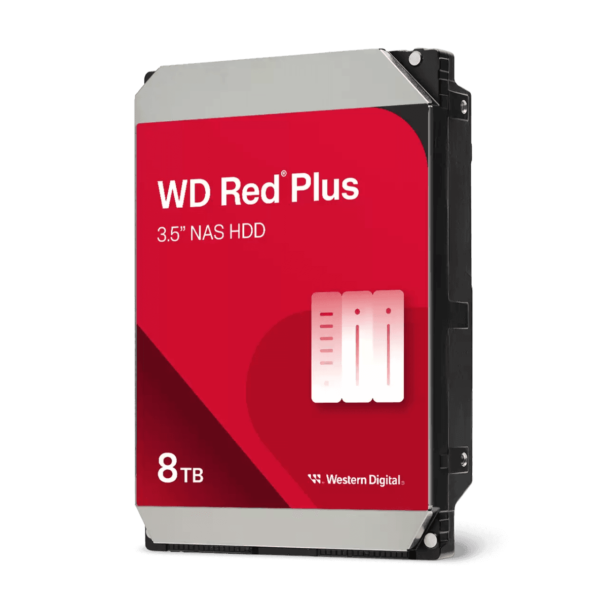 WD Red Plus NAS 8 TB Hard Drive 3.5-Inch, Ideal for Home Offices, Power Users, Small to Medium Businesses and Consumer/Commercial NAS systems,  256MB Cache,  up to 215MB/s Transfer rate, 5640 RPM Disk Speed  | WD80EFBX-68C4ZN0