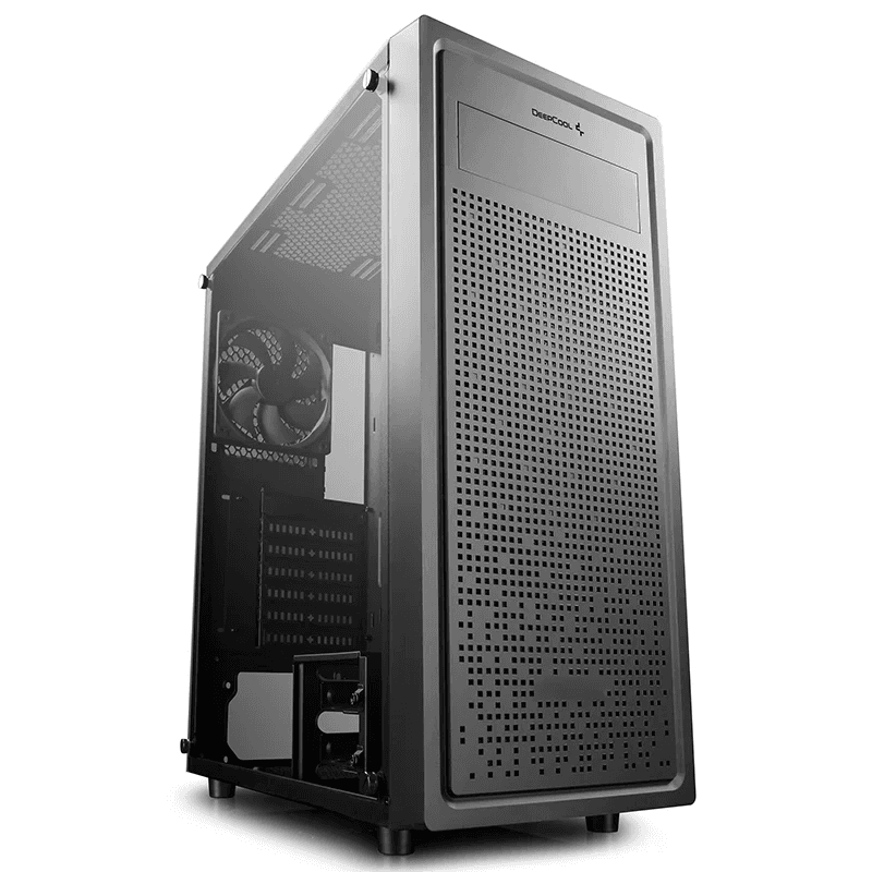 DEEPCOOL Deepcool E-SHIELD Tempered Glass Mid-Tower E-ATX Case, ABS+SPCC+Tempered Glass, 7x Expansion Slots, Rear: 1??120mm Pre Installed Fans, Motherboard Support Up to E-ATX | DP-ATX-E-SHIELD - product view 1 of 6