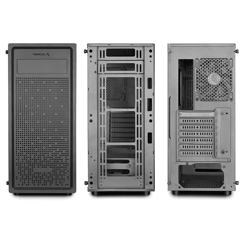 DEEPCOOL Deepcool E-SHIELD Tempered Glass Mid-Tower E-ATX Case, ABS+SPCC+Tempered Glass, 7x Expansion Slots, Rear: 1??120mm Pre Installed Fans, Motherboard Support Up to E-ATX | DP-ATX-E-SHIELD - product view 2 of 6
