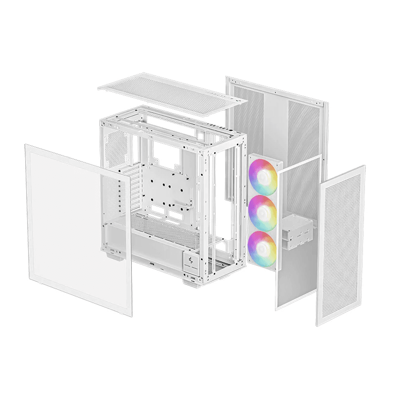 DEEPCOOL DeepCool Morpheus ARGB (E-ATX) Full Tower Cabinet, 5 Drive Bays, 9 Expansion Slots, 420mm ARGB Pre Installed Fan, White| R-MORPHEUS-WHAPA1-G1 - product view 3 of 6