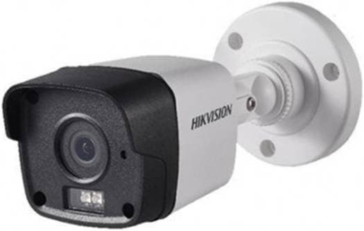 Hikvision DS-2CD1021-I 2.0 MP CMOS Network Bullet Camera, 2.8mm Fixed Focal Lens, Up To 30m IR Range, Dual Stream, 3D Digital Noise Reduction, IP67, White - Black | DS-2CD1021G0E-I/ECO-2.8mm