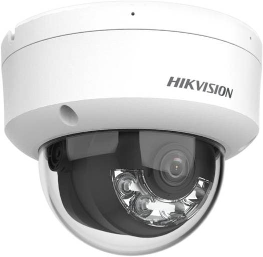 HIKVISION Hikvision 2 MP Smart Hybrid Light Fixed Dome Network Camera, 2.8mm Lens, H.265+ Compression, Built-in Mic, Up to 30M IR Range, Built-in Mic, IP67 Water & Dust Resistant, White | DS-2CD1123G2-LIU - product view 3 of 3