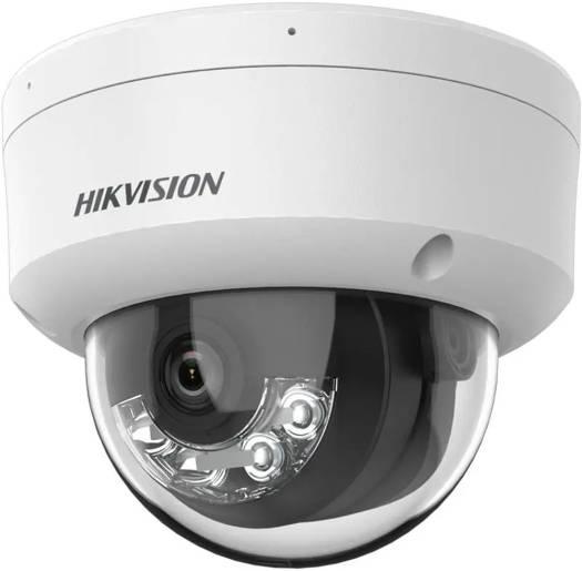 Hikvision 2 MP Smart Hybrid Light Fixed Dome Network Camera, 2.8mm Lens, H.265+ Compression, Built-in Mic, Up to 30M IR Range, Built-in Mic, IP67 Water & Dust Resistant, White | DS-2CD1123G2-LIU – Buy Online