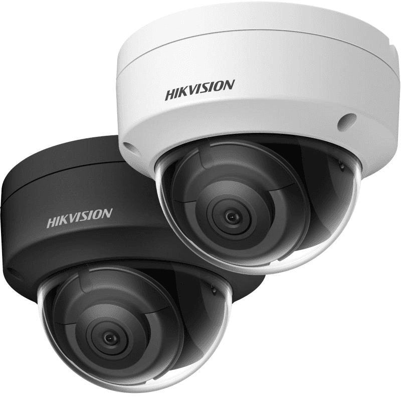 HIKVISION Hikvision DS-2CD2143G2-IU BLACK 4 MP AcuSense Fixed Dome Black Network Camera, High quality imaging with 4 MP resolution, 1/3" Progressive Scan CMOS, 120 dB WDR technology, H.265+, IP67 & IK10, Up to 30 m, AI Deep learning - product view 3 of 3