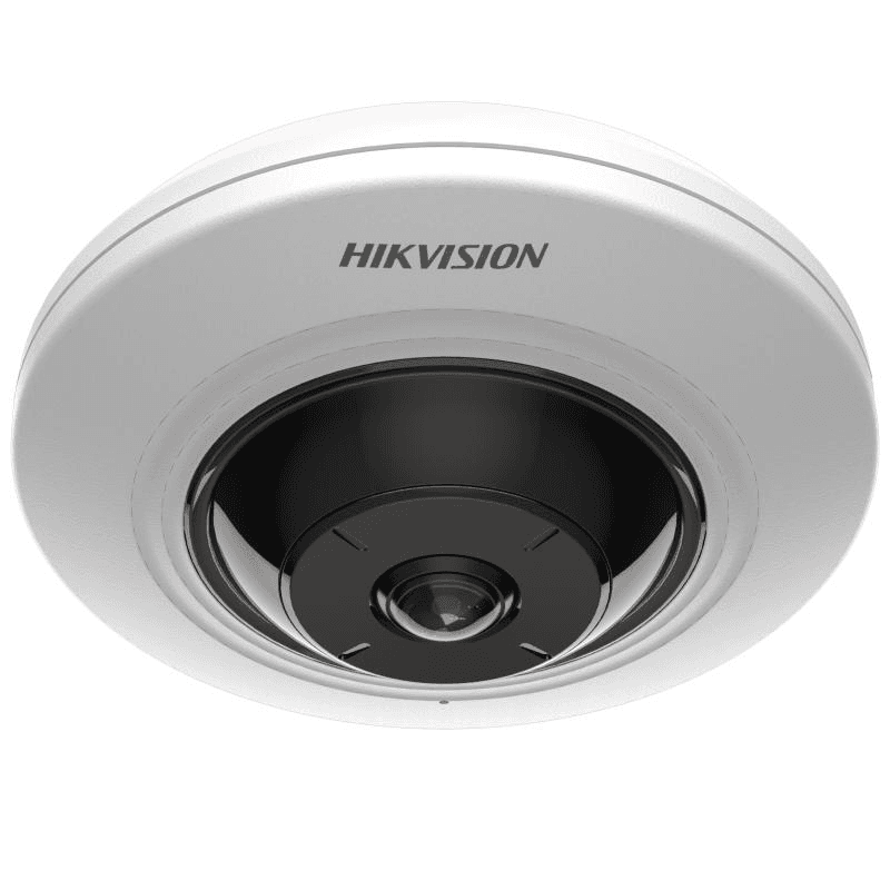 Hikvision DS-2CD2955G0-IS(U) 5 MP Fisheye Network Camera, 180?? fisheye view, Max Resol. 2560 ?? 1920, Up to 8 m IR Range, Smart Supplement Light, Audio and alarm interface available – Buy Online