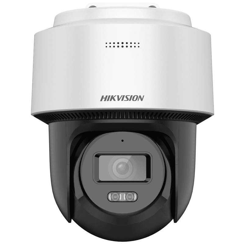Hikvision DS-2DE2C400MWG-E 4 MP Smart Hybrid Light Mini PT Network Camera,  2.8 mm, 4 mm Focal Length, Smart Hybrid Light, Built-in microphone and speaker, Human Detection and Auto-tracking Lite, Built-in memory card slot, IP66 – Buy Online