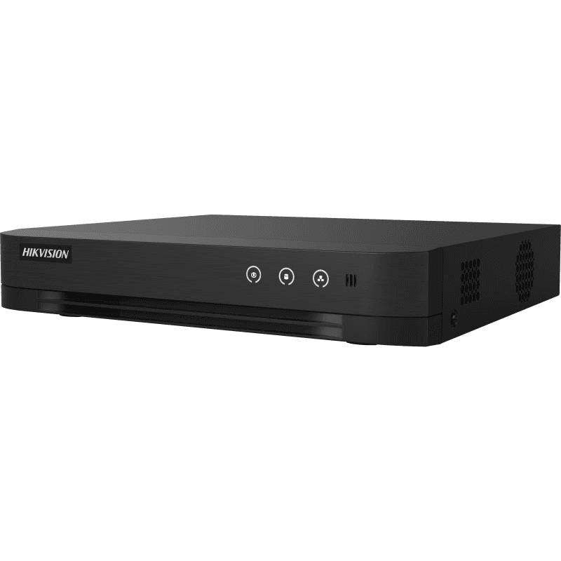 Hikvision 8 Channel 1080P Digital Video Recorder, Lite 1U, Up To 2MP Support, H.265 Video Compression, 32 Kbps to 4 Mbps Video Bitrate, 1 SATA Interface, Black | DS-7208HGHI-K1-S
