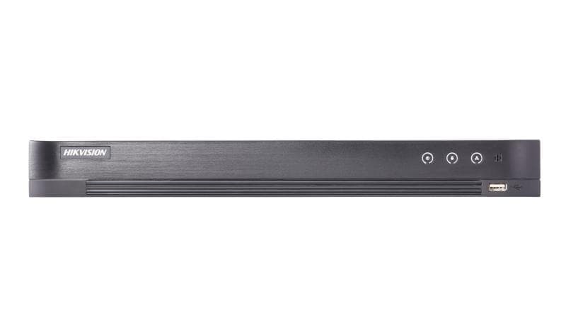 Hikvision DS-7208HUHI-K2 8 channel 5MP 2 HDDs 1U DVR, Efficient H.265 pro+, up to 8 MP @ 8 fps, 5 MP @ 12 fps, Up to 16 cameras, Dual stream