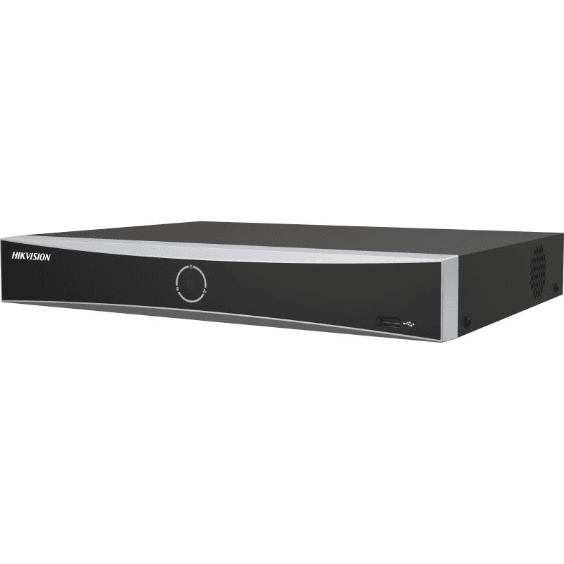 Hikvision DS-7604NXI-K1/4P 4-ch PoE 1U K Series AcuSense 4K NVR, 4-ch IP camera inputs, 40 Mbps incoming bandwidth, Smart Function, Professional and Reliability, HD Video Output, Network & Ethernet Access