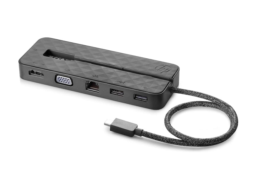 Hp HP USB-C Mini Dock, Supports pass-through charging, Single USB-C connection, Supports up to 4K monitor, Pocket sized port expansion | 1PM64AA#UUF - product view 2 of 3