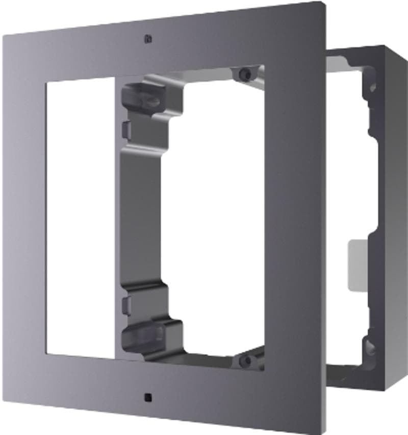 Hikvision DS-KD8003-IME1 KD8 Series Pro Modular Door Station With Brackets, 2MP HD Colorful Camera, Fish eye, IR Supplement, 1 Call physical Button, 2 lock relays, 4-ch alarm input, IP65, 12 VDC or standard PoE,