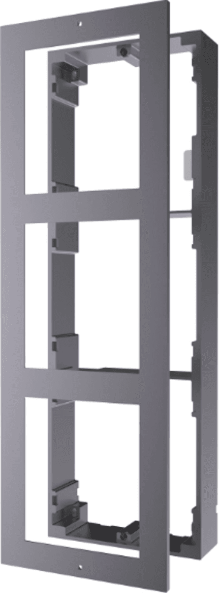 Hikvision DS-KD-ACW3 Accessory Package, 2nd Video Intercom Brackets, 3 Surface mounting module brackets of modular door station includes 3 module frame , 3 module front panel, 1 button cover and some other necessary accessories, Aviation aluminum – Buy Online