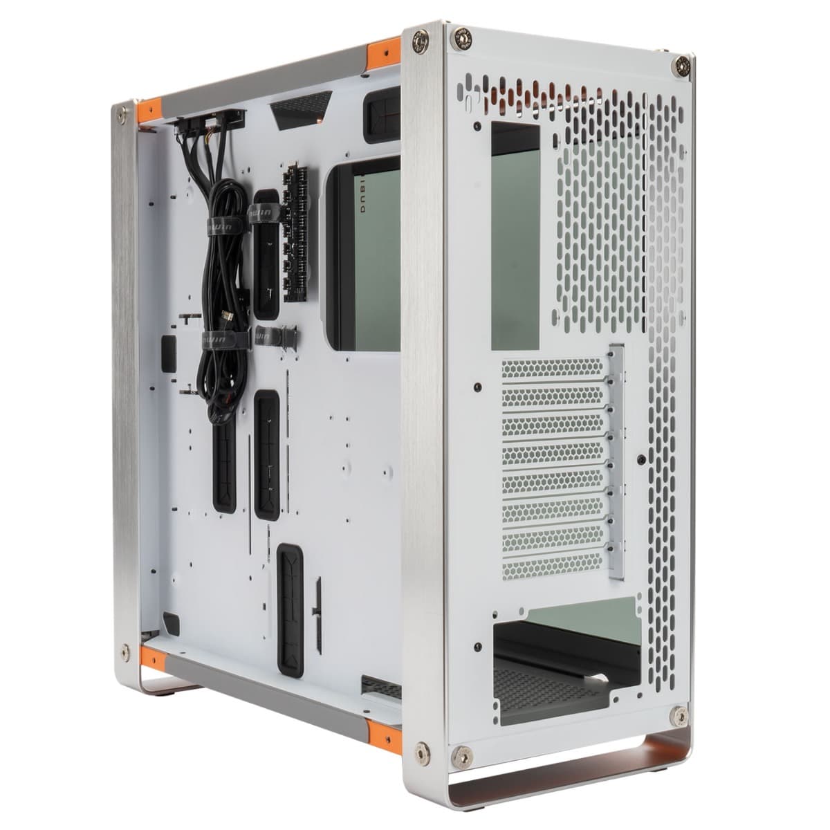 Other InWin Dubili E-ATX Full Tower Computer Case, 4x Pre-Installed Jupiter AJ140 Fans, Aluminum, TG, SECC Materials, Up to 430mm GPU & 420mm Radiator Support, Titanium Grey | IW-CS-DUBILIASB-GRY - product view 3 of 14